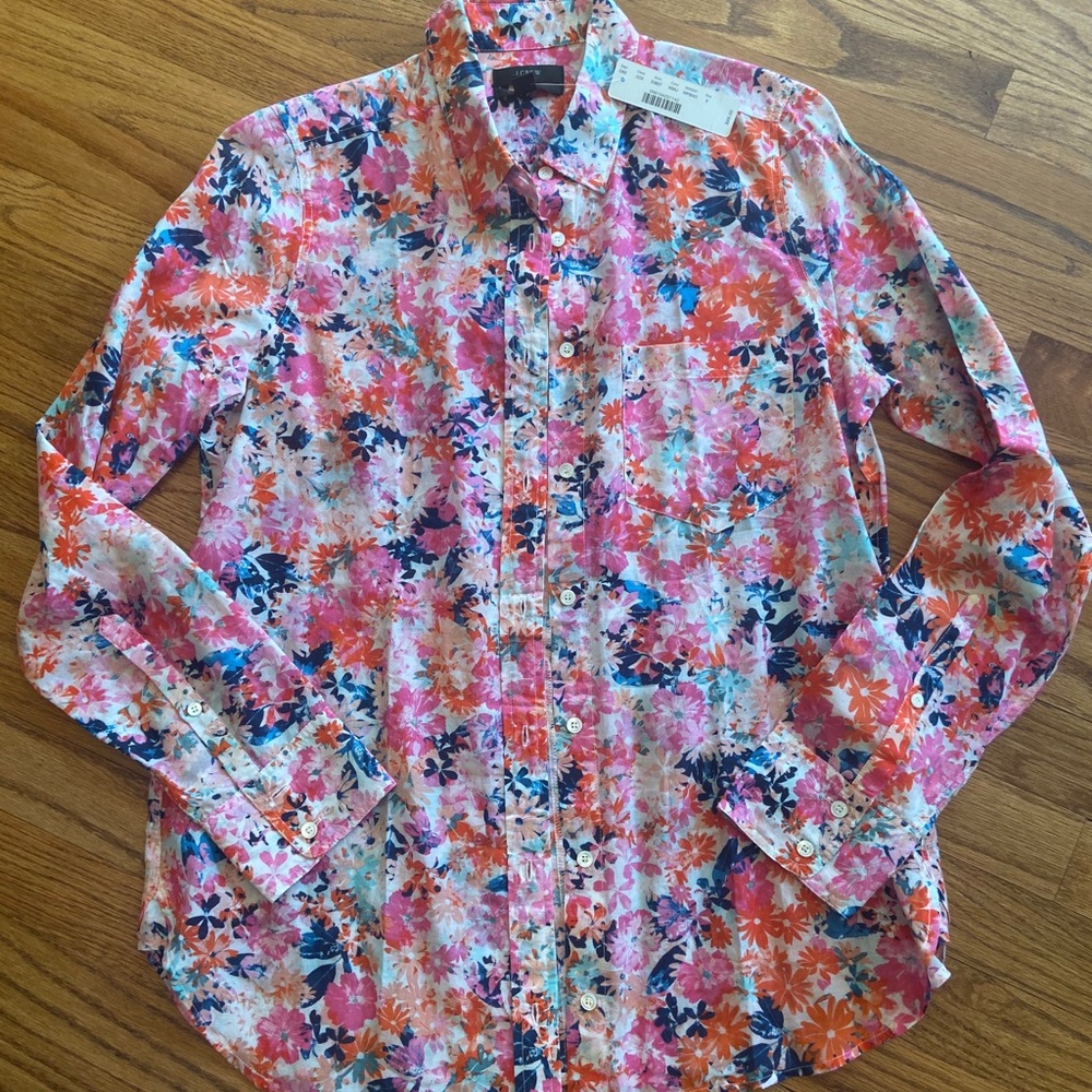 J Crew Button Down Long Sleeve Shirt
